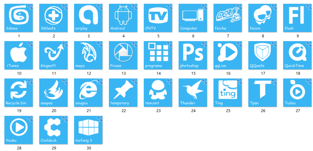论坛30枚Metro风格图标