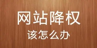 网站降权