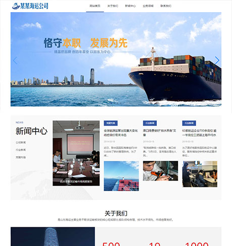 洋浦中良海运有限公司网站建设案例