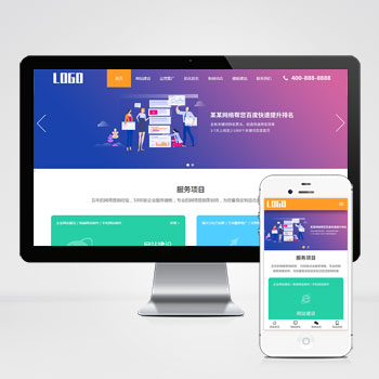  (自适应手机端)SEO优化排名服务公司网站模板