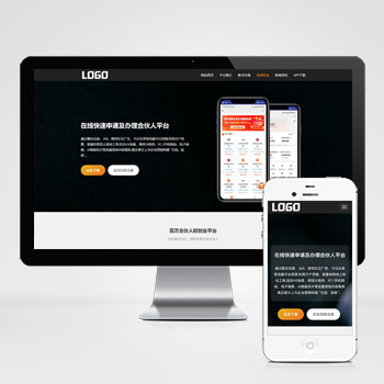 软件公司开发落地页网站源码+自适应手机端